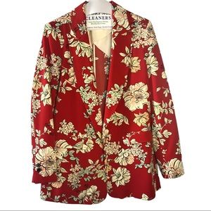 Zara Floral Oversized Blazer